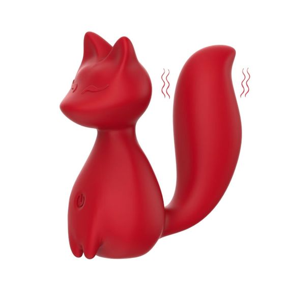 Міні-вібратор кліторальний Every Night Toys Doris у формі лисиці червоний, 10 режимів вібрації Sex Aura | Зображення 1