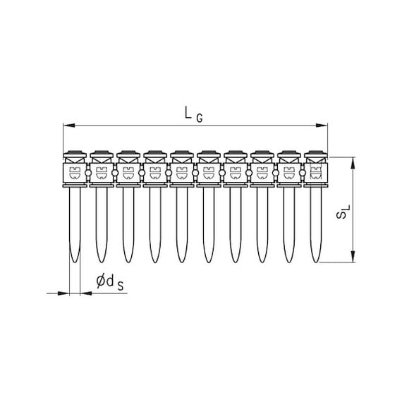 Гвоздь в магазине UMA 221/10 | Зображення 1