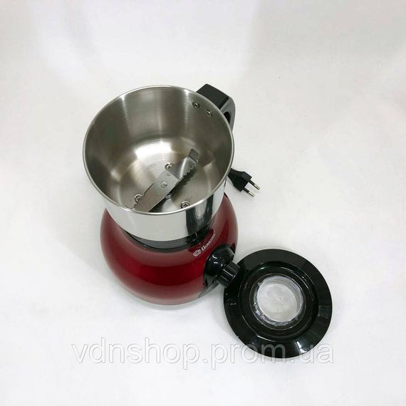 Апарат для подрібнення кави Domotec, Домашня роторна кавомолка для свіжої кави Машина молоти каву UO-62 | Зображення 5