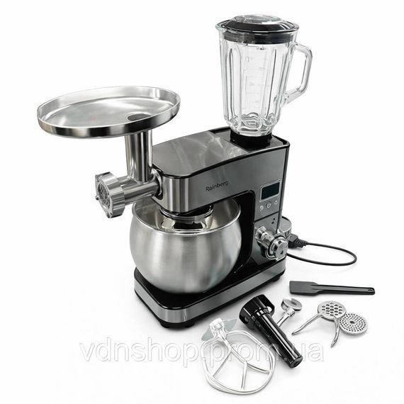 Універсальний кухонний комбайн 6л Rainberg RB-8087 Планетарний міксер з тістомісом та блендером 4200Вт HL-20