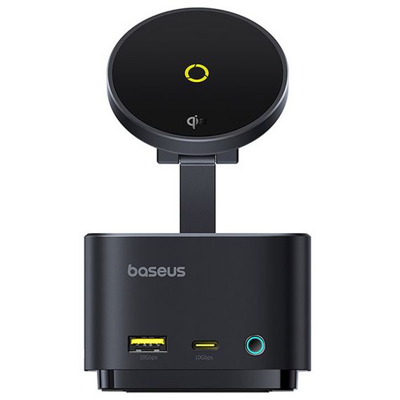 БЗП+HUB Baseus MagPro Series II 7-in-1 (USB-C to HDMI 4K 60Hz+2USB-А+2C+1SD/TF) (B000729001) Cosmic Black
