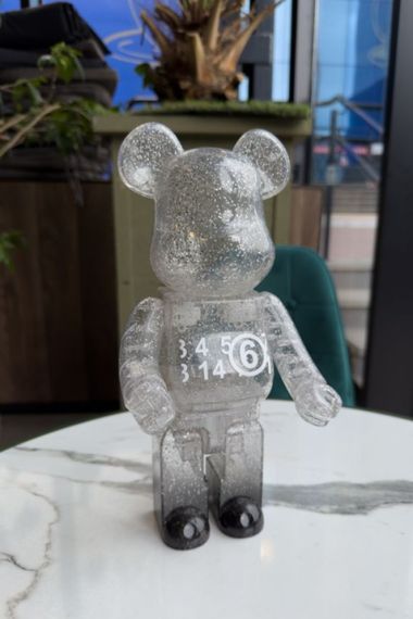 Bearbrick дизайнерська статуетка ведмідь Беарбрік прозорий 28 см mb046 | Зображення 1