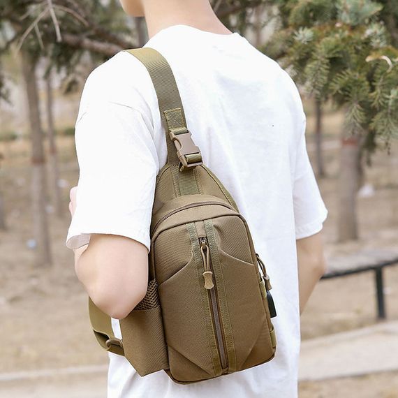 Сумка для активного способу життя, Армійська чоловіча сумка нагрудна Армійська для чоловіків FI-30