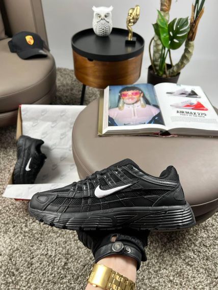 Чоловічі кросівки P-6000 M All Black White весна / літо / осінь A3912