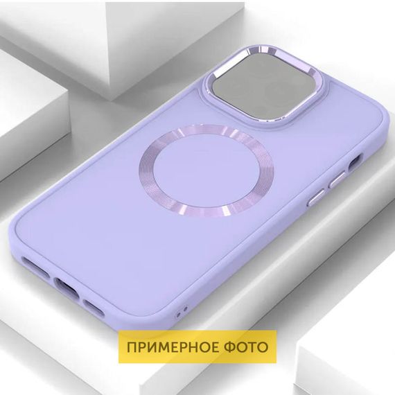 TPU чохол Bonbon Metal Style with MagSafe для Samsung Galaxy S22+ Бузковий / Dasheen | Зображення 1