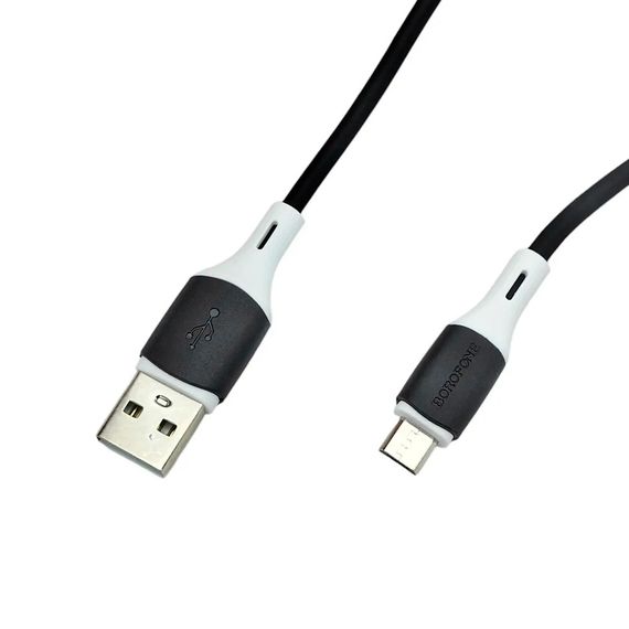 Кабель Borofone BX79, USB-Micro, 2.4A, довжина 1м, Black | Зображення 2