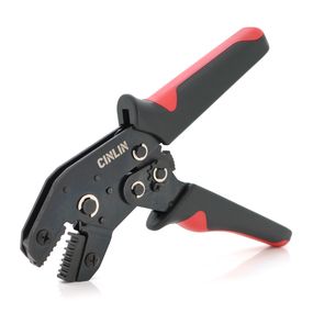 Инструмент обжимной SN-02W F для обжимки клемм,0.14-2.5mm2,Black-red