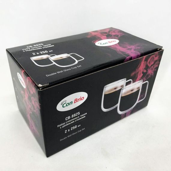 Набір склянок з подвійними стінками Con Стакан для чаю з подвійними чаю стінками OH-21 | Зображення 1