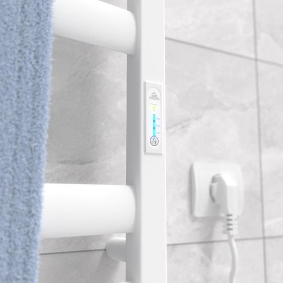 Электрическая полотенцесушилка Laris Зебра Атлант ЧФ6 500 х 700 Е (подкл. справа) R3 | Зображення 4