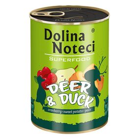 Dolina Noteci Superfood консерва для собак 400 г (оленина и утка)