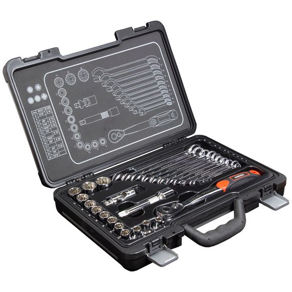 Набор торцевых насадок Ultra 1/2" + аксессуары 26 шт CrV Taiwan (700026z) | Зображення 1