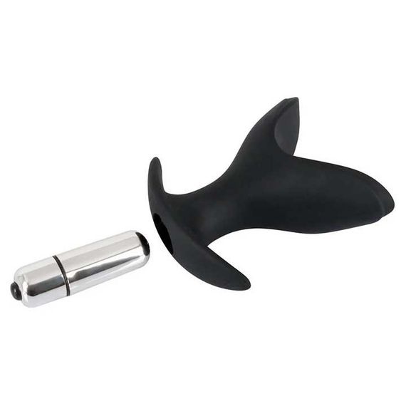 Анальная пробка-расширитель с вибрацией Black Velvets Vibrating Anchor Plug L – Анальные игрушки | Зображення 3