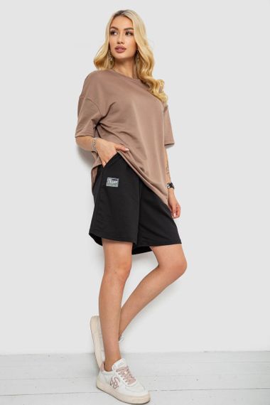 Костюм женский повседневный, цвет светло-коричневый, 241R5004-1 | Зображення 1