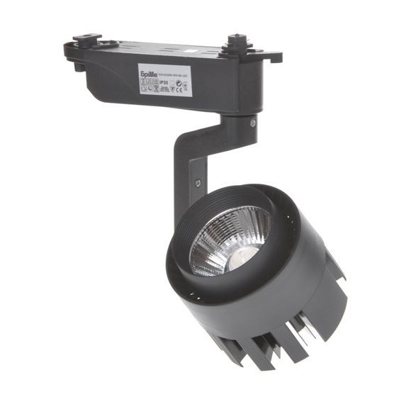 Светильник трековый поворотный LED KW-53/20W WW BK | Зображення 2