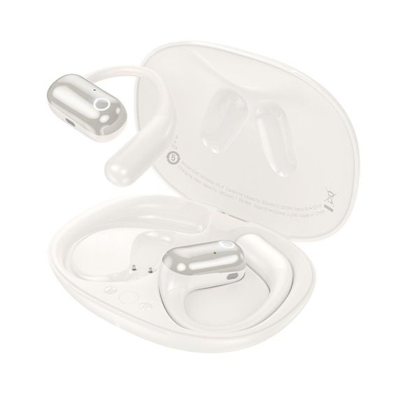 Беспроводные наушники HOCO EA6 Melody open true wireless BT headset Milky White