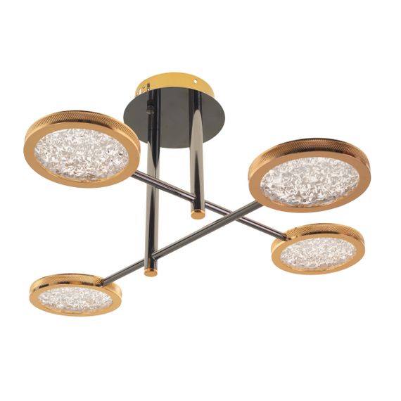 Люстра светодиодная 32W NW BK+GD (BL-668S/4)