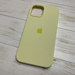 Чохол Silicone Case Original Full Cover для Apple iPhone 12 Pro Max Light yellow