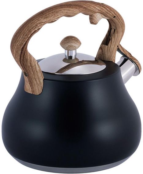 Чайник Kamille Whistling Kettle Black 2.7л з нержавіючої сталі зі свистком (чорний) | Зображення 2