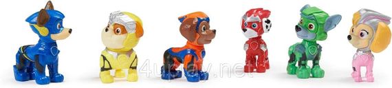 Щенячий Патруль Мегафильм 2023. Подарочный набор из 6 фигурок. Paw Patrol Mighty Movie Toy Figures Gift Pack | Зображення 5