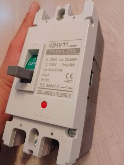 Автоматичний DC mccb вимикач 250а ICHYTI 2p | Зображення 4