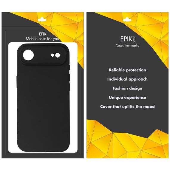 Чохол TPU Epik Black Full Camera для Apple iPhone 17 Air (6.5") Чорний | Зображення 1
