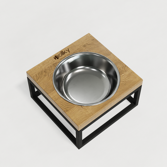 Миска на подставке для кошек и маленьких собак Hollky Base Solo S (1 × 0,45 л) Solo S-18187-BLNT | Зображення 6