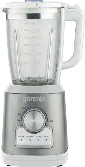 Блендер Gorenje  стаціонарний, 1400Вт, чаша-1750мл, скло, нерж-білий (B1400E)