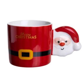 Чашка фарфоровая новогодняя Merry Christmas 400 мл Красная Yiwu FM-CS-51R