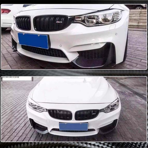 Накладки на передній бампер Flap V3 (для F80, Карбон) для BMW 3 серія F-30/31/34 2012-2019 рр | Зображення 4