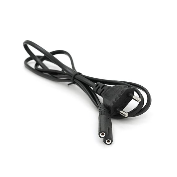 Кабель питания 1.2m,0.5mm,PC-184/2 CEE7/16-C7 2 pin,Black,OEM Q500
