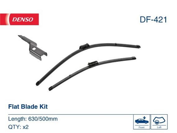 DF-421 DENSO - Комплект склоочисників Flat Blade Kit 630 / 500 мм