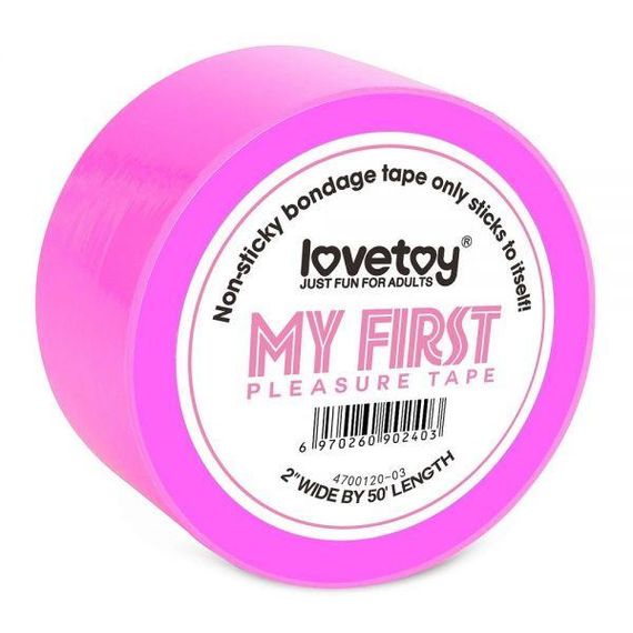 Фуксія стрічка для бондажу LOVETOY MY FIRST Sex Aura