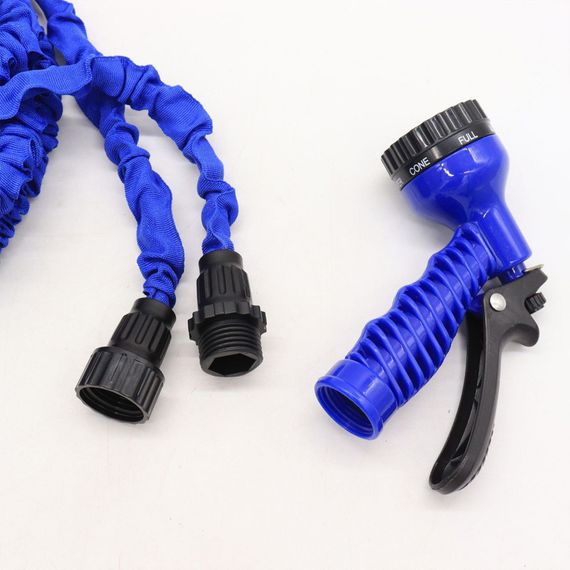 Шланг для поливання 45 м AN-620 Magic Hose з розпилювачем Magic Hose, Синій/ Садовий шланг поливальний/розтягувальний шланг | Зображення 5