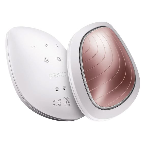 Ультразвуковая маска тепло и холод GESKE Sonic Warm&Cool Mask 9в1 white, Бежевый | Зображення 5