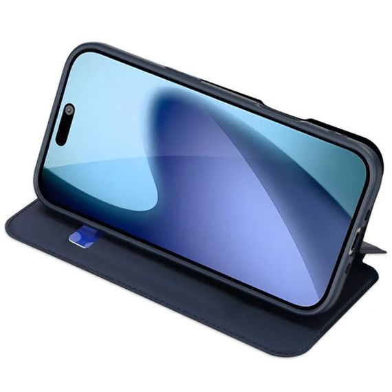 Чохол-книжка Dux Ducis з кишенею для візиток для Apple iPhone 17 Air (6.5") Синій | Зображення 3