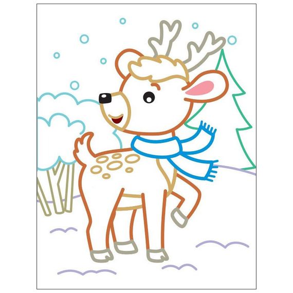 Детские цветные раскраски "Пингвиненок" 18701, 2-3 года | Зображення 3