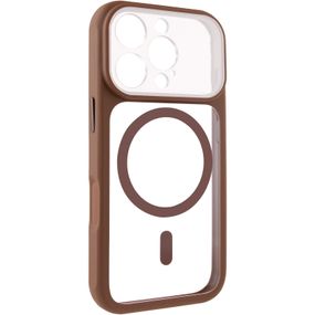 Чохол TPU+PC GETMAN Moon Clear with Magnetic Fit для Apple iPhone 16 Pro Max (6.9") Brown