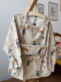 Нагрудник дитячий з рукавами для годування та творчості Звірятка