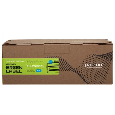 Картридж Patron HP CLJ CF401A для M252/M274/M277 Cyan, GREEN Label (PN-201ACGL) | Зображення 1