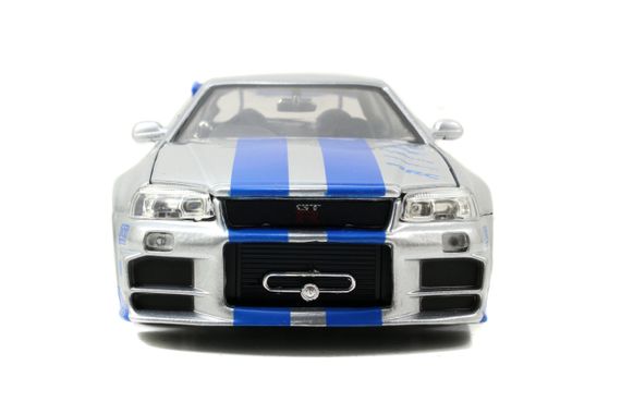 Игровая металлическая машинка Fast and Furious Ниссан Скайлайн BNR-34 2002 | Зображення 1