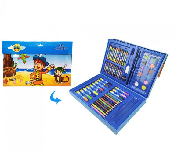 Детский набор для рисования MK 3226 в чемодане Остров Сокровищ