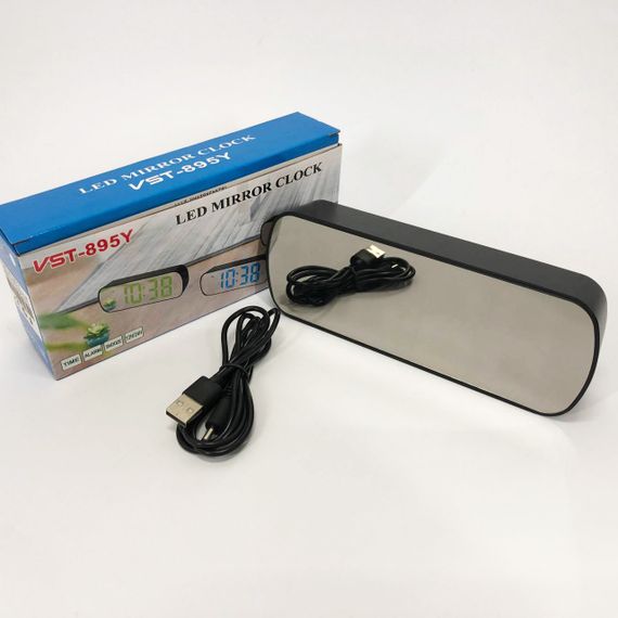 Годинник мережевий електронний світловий настільний, Електронний настільний годинник digital ZG-64 | Зображення 6