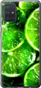 Чохол на Samsung Galaxy A71 2020 A715F Зелені часточки лимона "852u-1826-2448"
