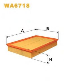 Фільтр повітряний VOLVO WA6718AP1652 (вир-во WIX-FILTERS) WIX FILTERS WA6718 на VOLVO V70   (LV)