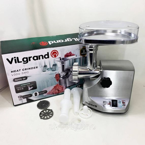 Электромясорубка бюджетная ViLgrand, Мясорубка для помидоров, Электромясорубки электрические бытовые EI-33 | Зображення 9