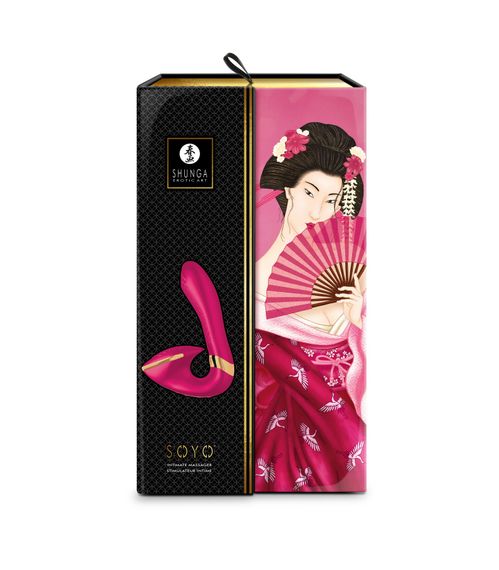 Вагінально-кліторальний вібратор Shunga Soyo Raspberry | Зображення 6