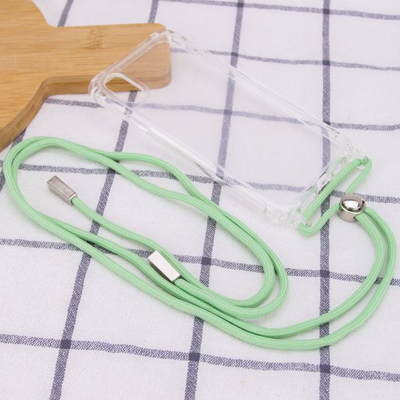 Чохол TPU Crossbody Transparent для Apple iPhone XS Max (6.5") М'ятний | Зображення 2