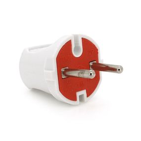 Вилка без заземлення 10А 250V A113, White, Q24