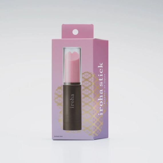 Вібратор-помада IROHA STICK Black, плавне збільшення потужності | Зображення 4