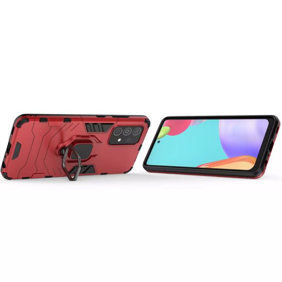 Ударопрочный чехол Transformer Ring for Magnet для Samsung Galaxy A72 4G / A72 5G Red | Зображення 2